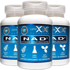 Genex Formulas NAD+ capsules for daily energy support.