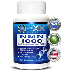 Genex Formulas NMN 1000mg bottle front for daily use