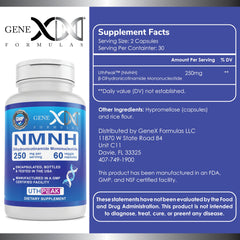 Genex Formulas NMNH capsules close-up for easy daily intake