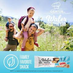 Genius Gourmet SKIPPY individually wrapped bars for on the go.