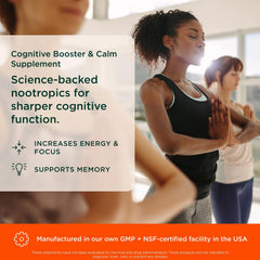 Genius Mindfulness bottle being poured for daily study sessions to stay focused.