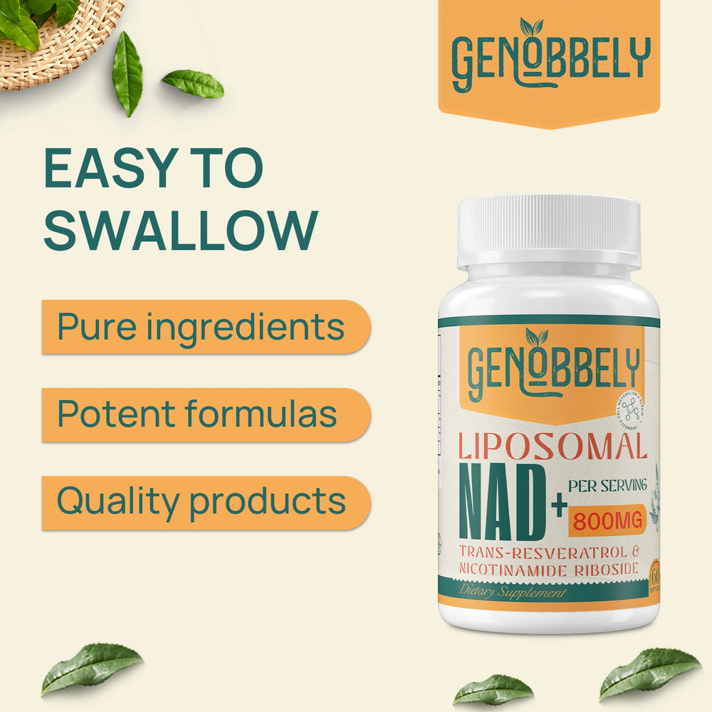 GENOBBELY daily-use packaging demonstrates convenient, consistent supplementation for wellness.
