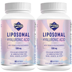 Genogna liposomal hyaluronic acid bottle showing hydration potential