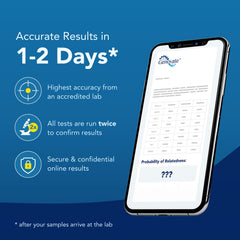 Genovate DNA Grandparent Test lab analysis in an accredited facility