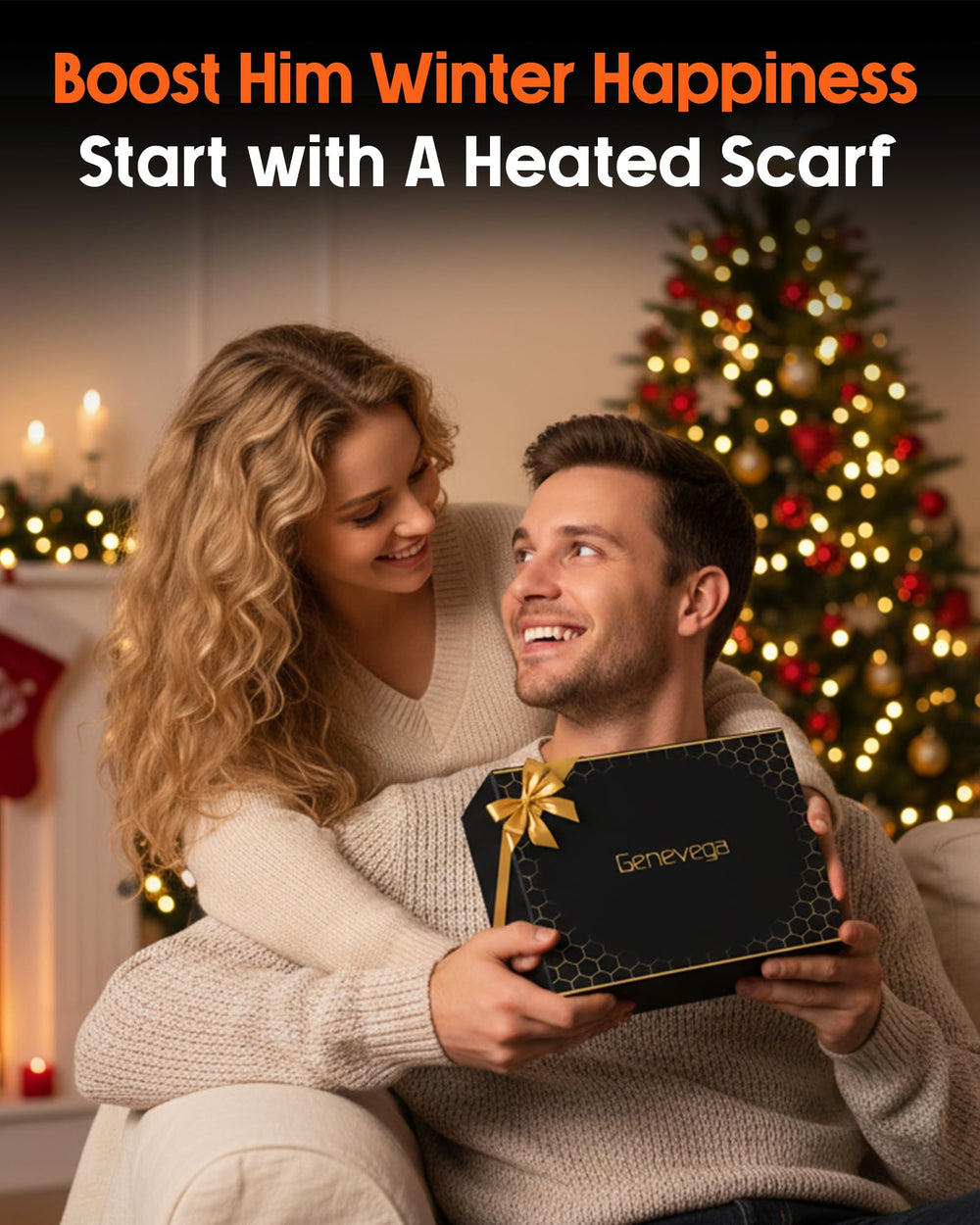 Genovega heated scarf available in multiple colors for personal style