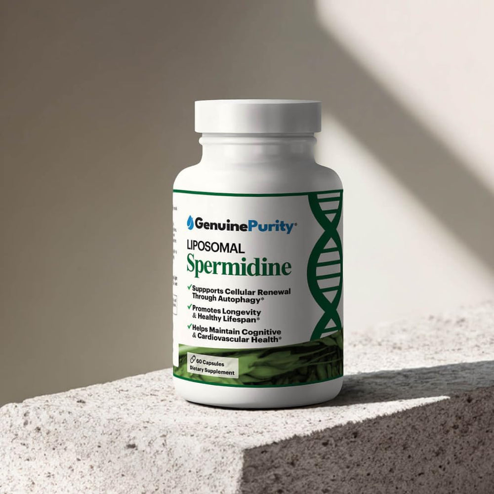 GenuinePurity non-GMO seal emphasizes pure, clean supplement ingredients.