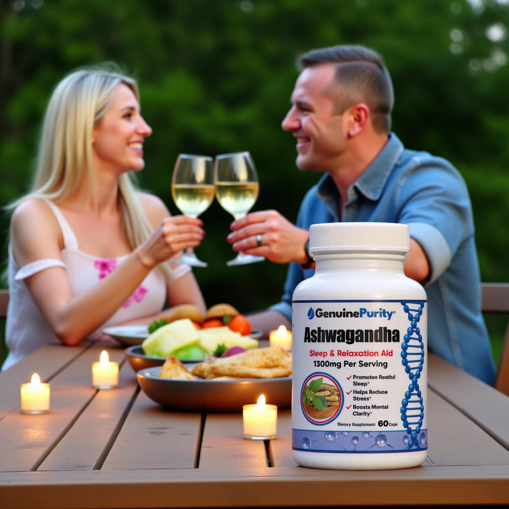 GenuinePurity mood-friendly moment with ashwagandha for balance.