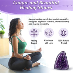 Geodora Amethyst gift-ready cluster for crystal lovers