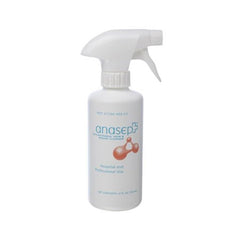 Geometal Anasept skin and wound spray bottle with finger sprayer for cleansing and burn relief.