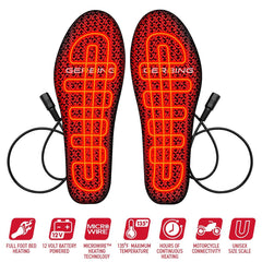Gerbing insoles size L label for proper fit
