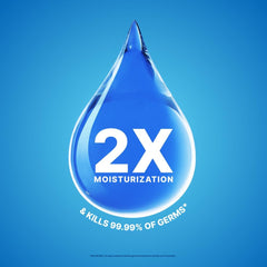 Hand applying Germ-X Hydrating Gel for rapid sanitizing and moisture.