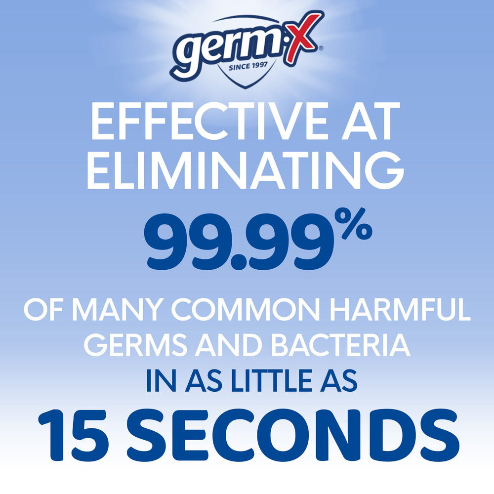 Germ-X Nourish pack 24 bottles: convenient on-the-go sanitizing for home, work, and travel.