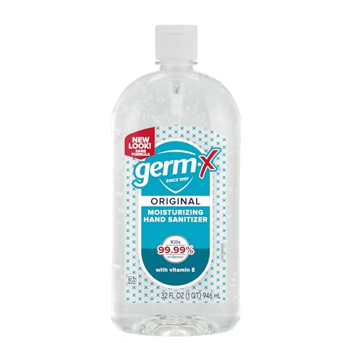 Germ-X Original 32oz bottle cap, convenient flip-cap for easy one-handed use