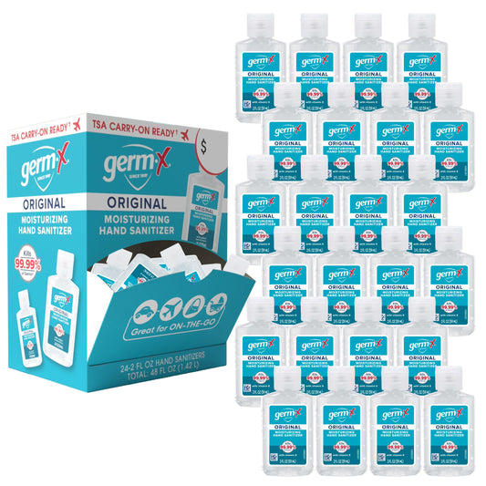 Germ-X Original 2oz bottle, portable sanitizer for on-the-go protection.