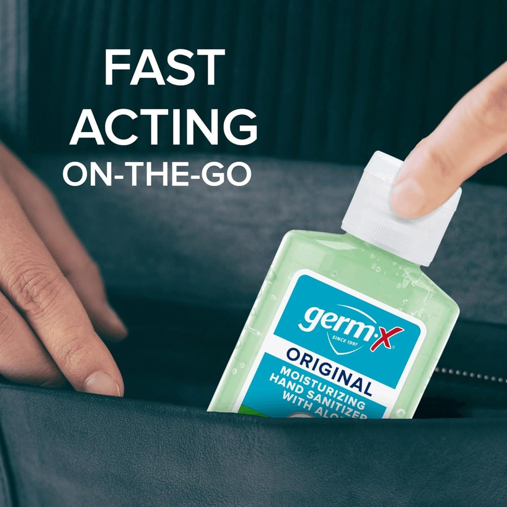 Germ-X Original Hand Sanitizer clear gel leaves hands smooth.