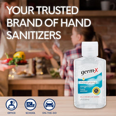 Germ-X Original flip-top cap bottle for easy, mess-free use.