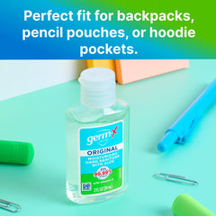 Germ-X Original Hand Sanitizer no-rinse formula is ready when water isn’t available.