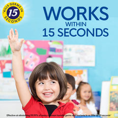 Germ-X spray bottle indicating no rinse formula