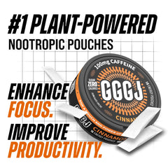 GGGJ Cinnamon pouch open, ready for discreet energy boost.