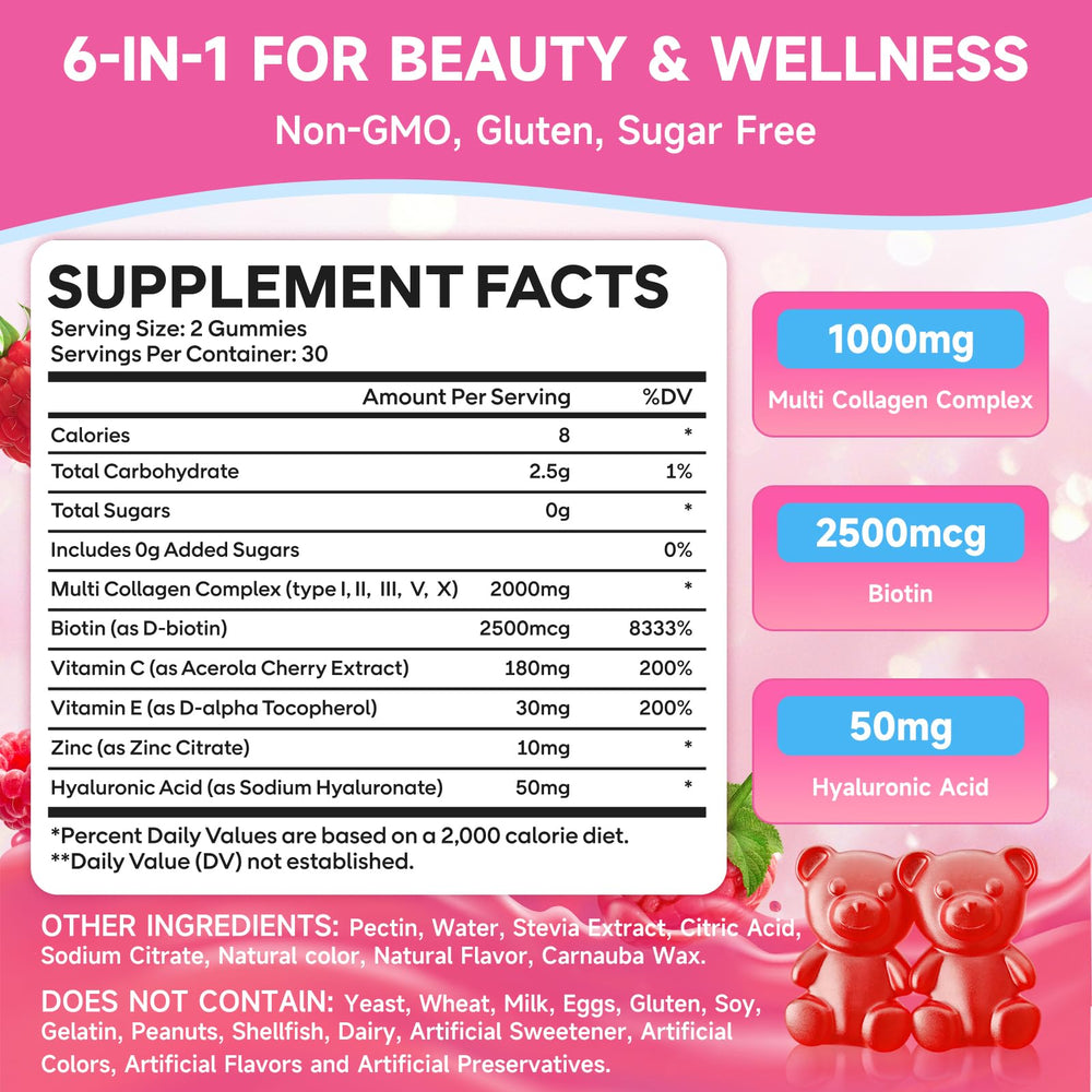GGMMUU raspberry-flavored gummies close-up, tasty collagen supplement option.