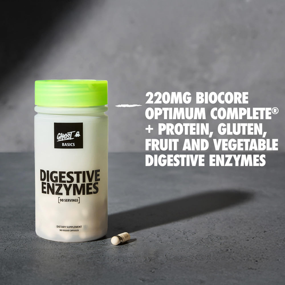 GHOST Basics transparent label highlights disclosed ingredients.