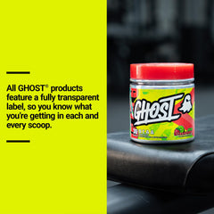 GHOST BCAA Kiwi Strawberry scoops count demonstrates seven grams per serving