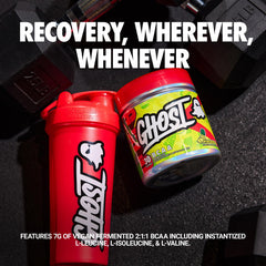 Ghost BCAA Pineapple scoop ready to mix into a sugar-free drink.