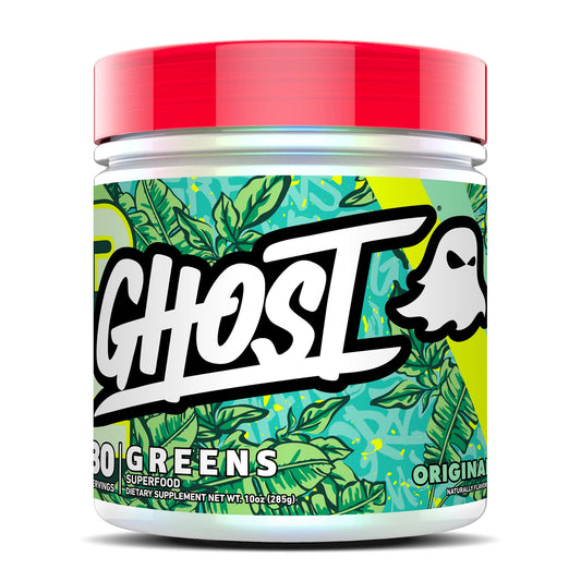 Ghost Greens Original bottle on counter for a convenient daily greens routine