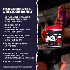 Scoop of Ghost Legend All Out with citrulline and beta-alanine details visible