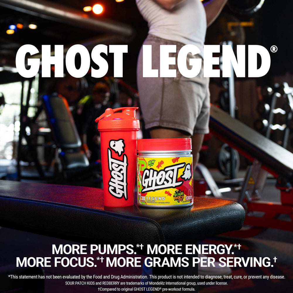 Ghost Legend label highlights L-Citrulline for potential pumps and focus.