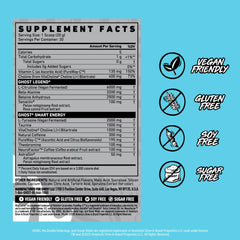 GHOST Legend transparent label close-up emphasizes ingredient transparency