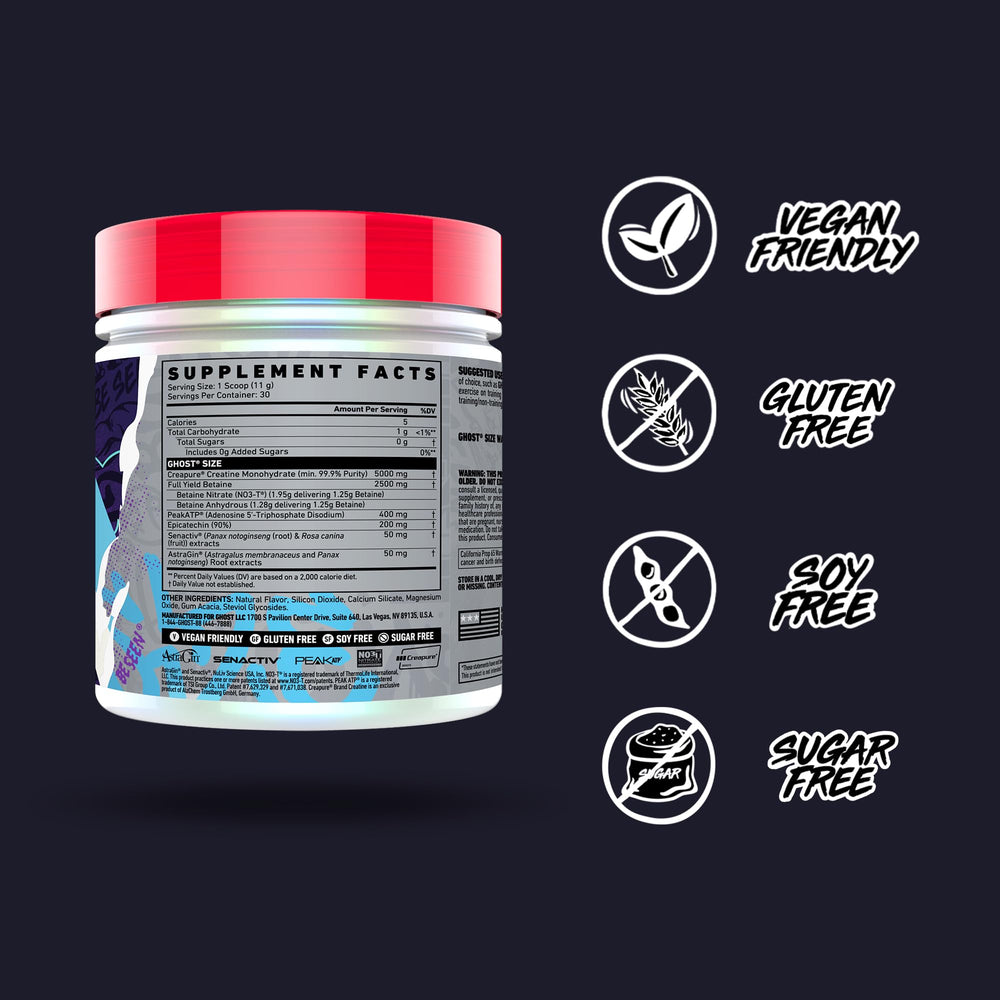 Tub front displays Be Seen branding and clean typography for active lifestyle appeal.