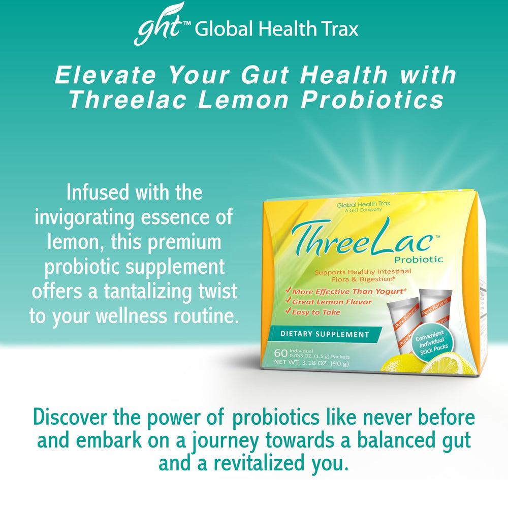 Refreshing lemon probiotic drink prepared from ThreeLac and water.
