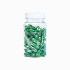 Giddy+Health multivitamin capsule-closeup shows a vegetarian microbead design.