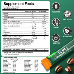 Gifonas Mushroom Coffee nutrition facts feature collagen and vitamins