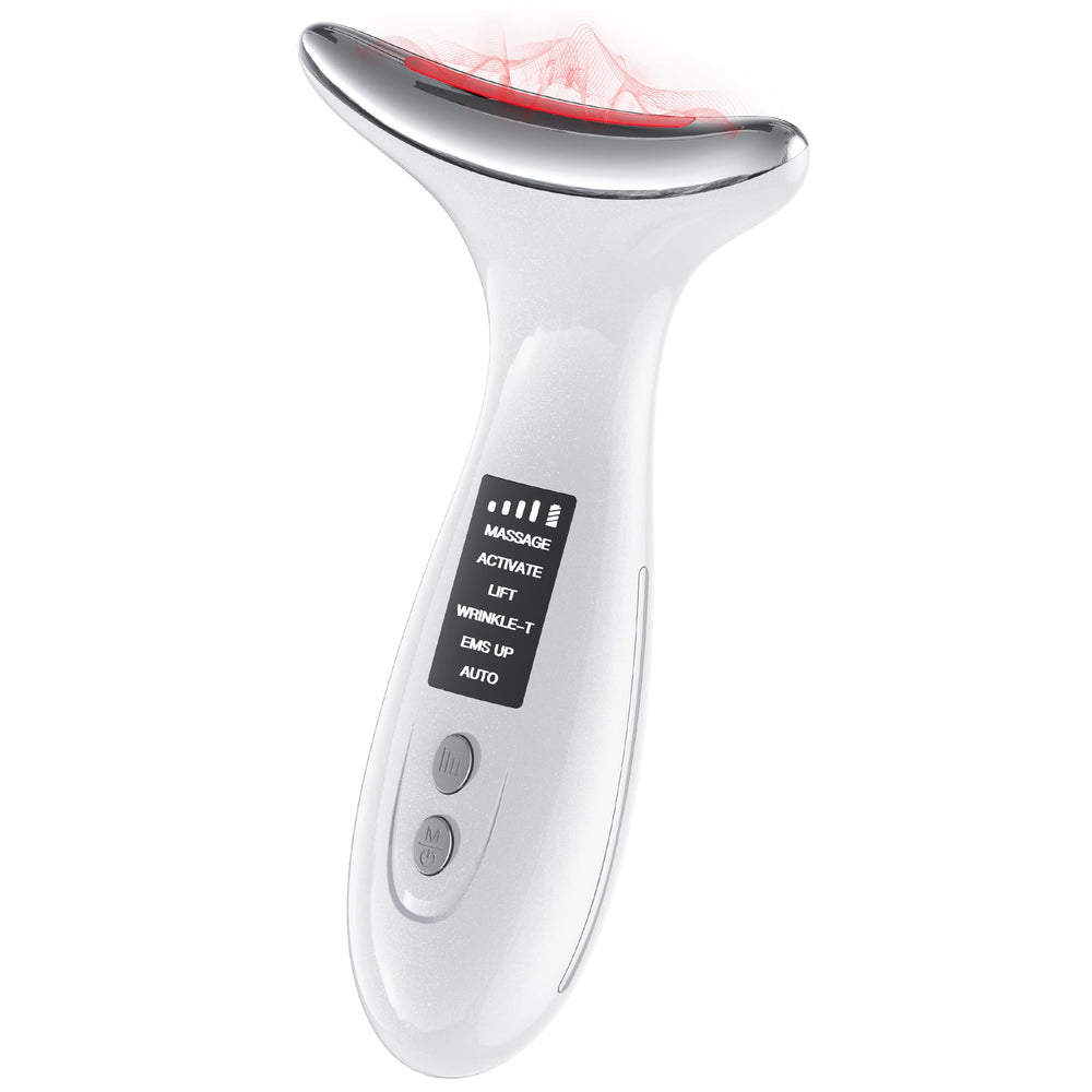 GIHWRRI red light therapy for face and neck promotes lift and glow.
