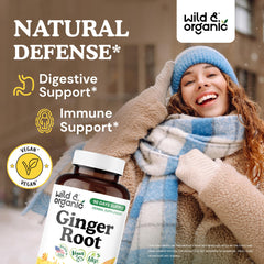 Ginger root powder close-up showing natural ingredient quality.