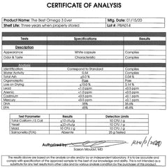 GINSPIRE NUTRITION algae omega-3 label detail highlights vegan source