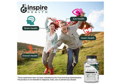 GINSPIRE NUTRITION algae omega-3 serving size illustration