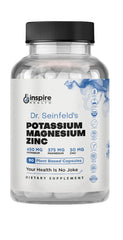 GINSPIRE NUTRITION magnesium-potassium-zinc bottle with capsules for electrolyte balance.