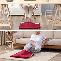 Gintao foot warmer is washable once unplugged from the controller.
