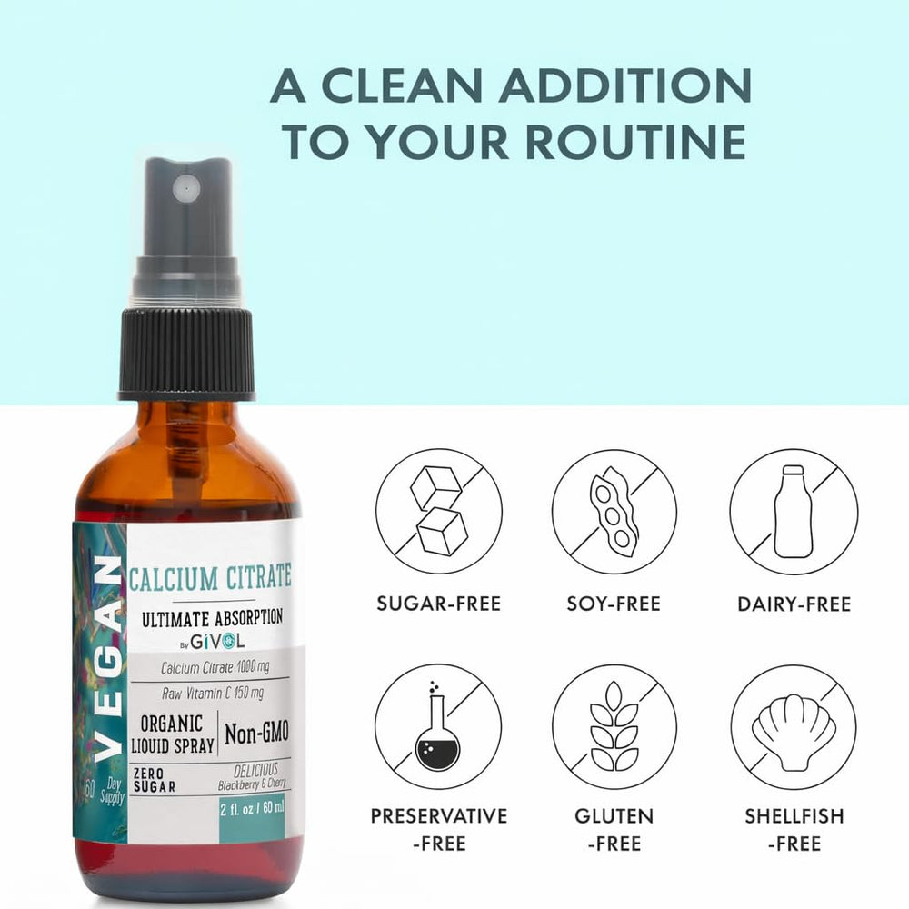 Gluten-free and sugar-free GIVOL formula highlights clean ingredients.