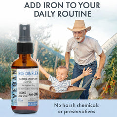 GIVOL Iron non-GMO sugar-free formula label close-up