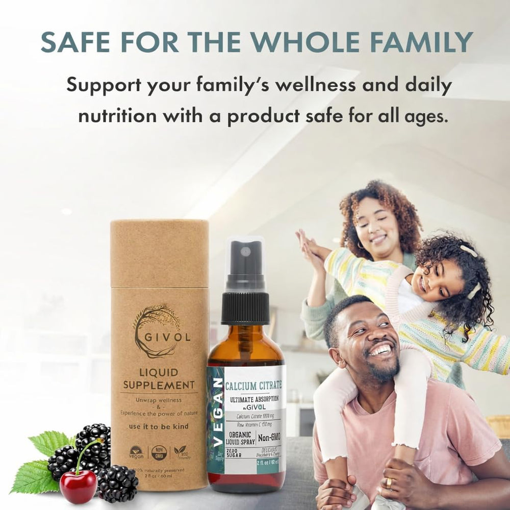 Vegan plant-friendly ingredients in GIVOL spray support everyday wellness.