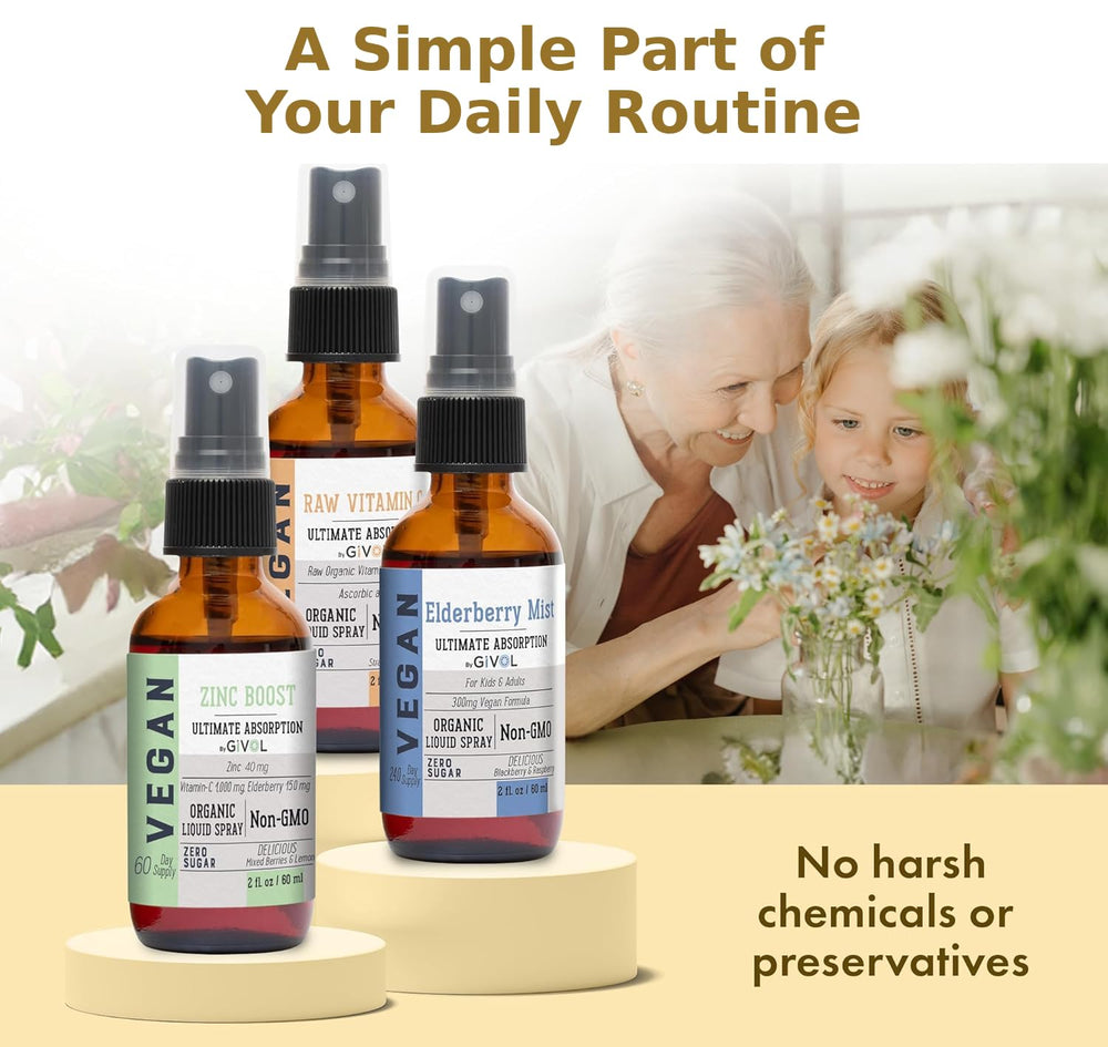 GIVOL Vitamin C Mist bottle in use for a refreshing daily routine