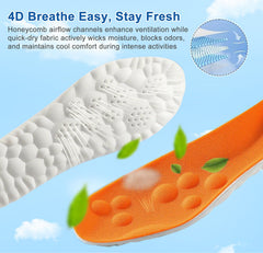 Giwytey 4D Cloud Insole side profile illustrating flexible movement