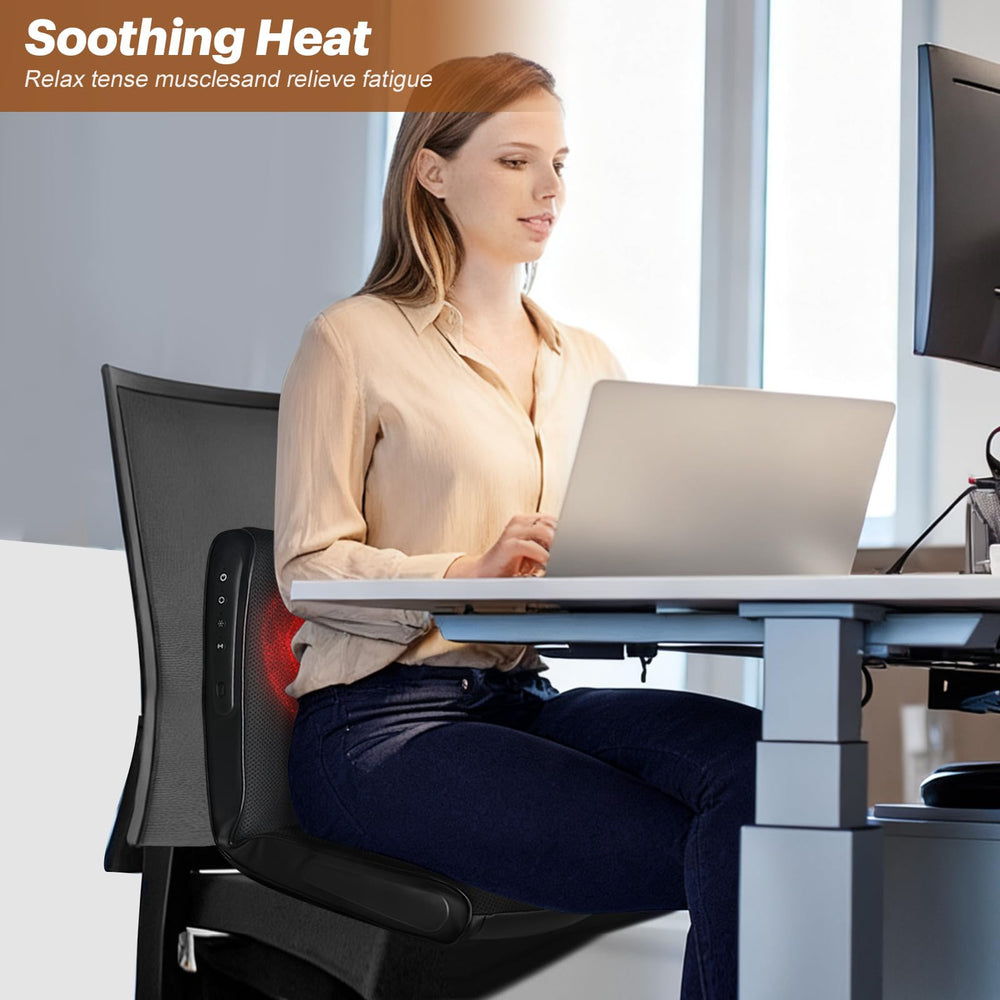 GJQ neck and shoulder heat massage for tension relief.