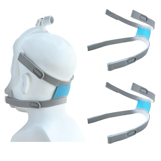 GJX two-pack headgear straps for Airfit F30i with adjustable comfort.