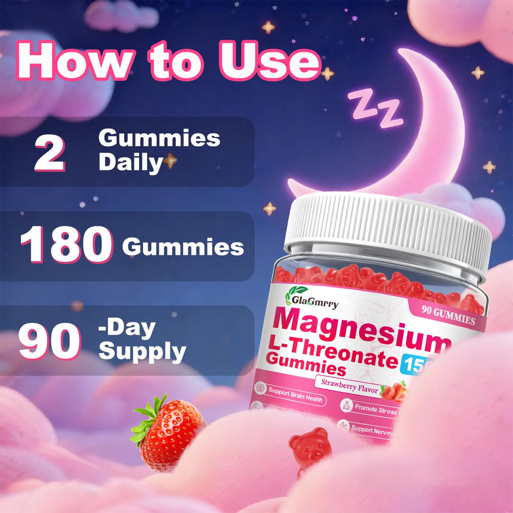 GlaGmrry magnesium L-threonate gummies lab-tested for purity and potency
