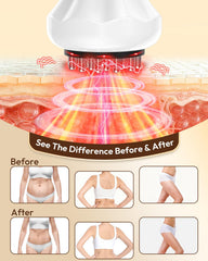 Glamesty device combines heat and vibration for soothing sessions.